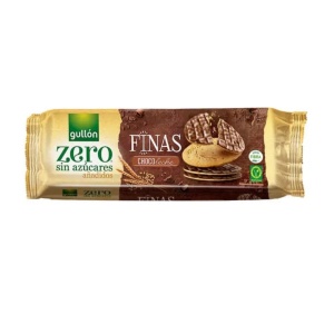 Biscuiti din Grau cu glazura de ciocolata cu lapte fina FINAS (fara zahar) 150g - Gullon