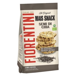 Chipsuri ECO din porumb cu seminte de Chia (fara zahar, fara gluten, vegan) 50g - Fiorentini