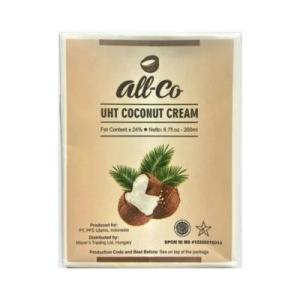 Crema cocos (fara zahar, fara gluten, vegan) 200ml - All Co