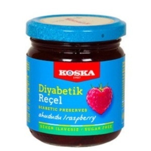 Dulceata diabetica de zmeura (fara zahar) 240g - Koska