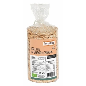 ECO Rondele (Galete) din sorg si seminte de canepa, fara gluten, Fior di Loto 120g