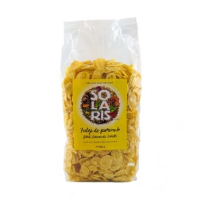 Fulgi de porumb fara adaos de zahar 500gr SOLARIS