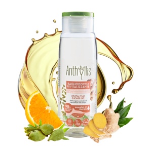 Gel de dus revitalizant cu ghimbir si cardamon ECO BIO Anthyllis 300 ml - Img 3