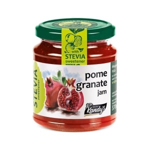 Gem de rodie fara zahar, cu STEVIA, 370g - Kandy's