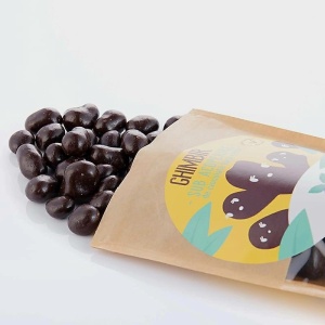 Ghimbir invelit in ciocolata neagra (fara zahar) 250g - Sweeteria - Img 2