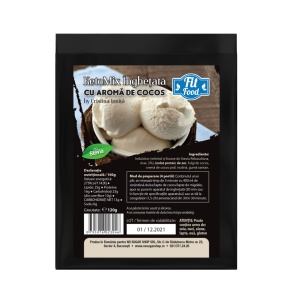 KetoMix Praf de Inghetata cu cocos (fara zahar, Low carb, Keto) 120g by Cristina Ionita - Img 1