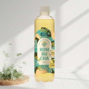 Kombucha cu Pelin si Stevia (fara zahar) 500ml - EVA