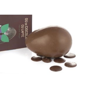 Ou de ciocolata cu lapte si Agave (fara zahar) 100g - Sweeteria - Img 4