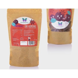 Portocale felii invelite in ciocolata cu lapte si Scortisoara, Stevia (fara zahar) 200g - Sweeteria - Img 2