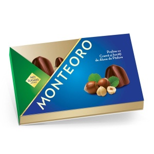 Praline de ciocolata cu lapte (fara zahar) 120g - Monteoro