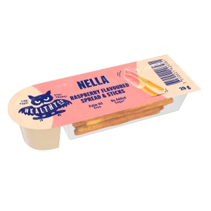 Sticksuri si crema de ciocolata ALBA cu aroma de zmeura si Stevia (fara zahar, fara ulei de palmier) 29g - HEALTHYco