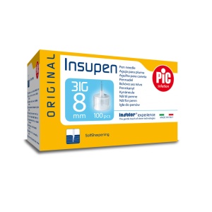 Ace pen insulina sterile INSUPEN 100 buc/cutie 31G x 8 mm