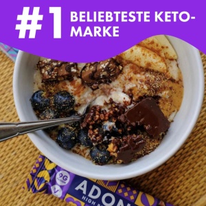 Baton Keto crocant, dublu ciocolata (fara zahar, proteic), 45g - ADONIS - Img 4