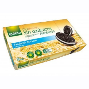 Biscuiti cu cacao si crema de lapte tip Oreo (fara zahar) 210g - Gullon