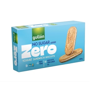 Biscuiti Dietetici Sandwich cu crema de iaurt (fara zahar) 220g - Gullon ZERO