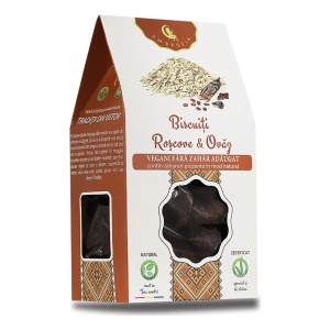 Biscuiti vegani cu roscove si ovaz (fara zahar) 130g - Ambrozia