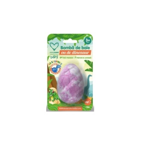 Bomba de baie ou de dinozaur cu surpriza parfum de lavanda 120g - EASYCARE BABY