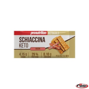 Crackers keto BACON (fara zahar, proteic, lowcarb) 50g - Pro Nutrition