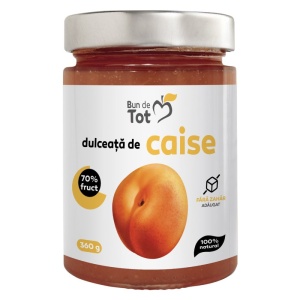 Dulceata de caise (fara zahar) "BUN DE TOT" 360gr DACIA PLANT