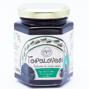 Dulceata de Cirese amare negre (fara zahar, fara conservanti) 230g - Topoloveni
