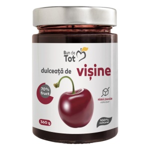 Dulceata de visine (fara zahar) "BUN DE TOT" 360g DACIA PLANT