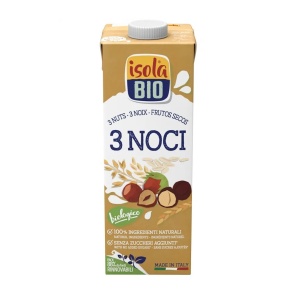 ECO Bautura vegetala cu 3 nuci (alune, migdale, nuci de macadamia), Isola Bio, 1l - Img 2