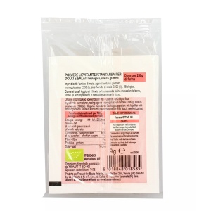ECO Praf de copt pentru preparate dulci si sarate (2 plicuri x 9g), fara gluten, Baule Volante 18g - Img 3