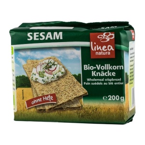 Felii bio crocante din faina de secara cu susan (fara zahar) 200g - Linea Natura