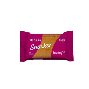 Felii crocante, Snack Low Carb, proteic cu rosii si paprika ( fara zahar, keto) 50g - FeelingOK