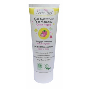 Gel de dinti pentru copii de la O+ ani cu capsune ECO BIO Baby Anthyllis 75ml - Img 2
