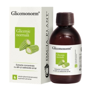 GLICEMONORM tinctura cu extract de Castravete Amar 200ml DACIA PLANT - Img 1