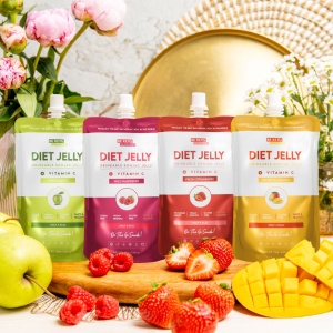 Jeleu Dietetic de Baut cu Konjac si CAPSUNI (fara zahar, fara gluten, vegan, keto) 150g - BE KETO - Img 2