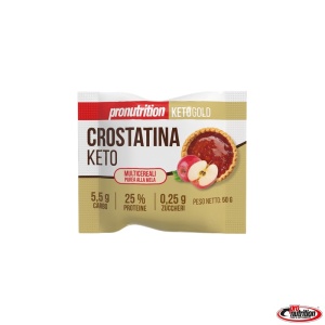 Mini Tarta KETO cu piure de MERE (fara zahar, proteica, lowcarb) 50g - Pro Nutrition