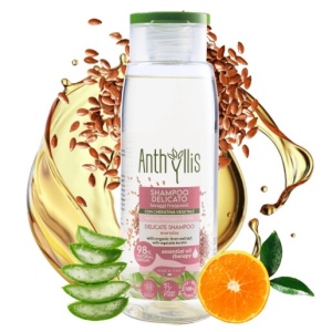 Sampon delicat pentru utilizare frecventa, cu cheratina vegetala si in, ECO BIO Anthyllis 300 ml - Img 2