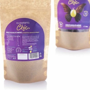 Agrise invelite in ciocolata amaruie cu Colagen (fara zahar, vegan ) 200g - Sweeteria Chic - Img 3