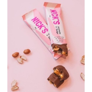 Baton Peanuts & Fudge cu Stevia (fara zahar) 40g - Nick's - Img 4