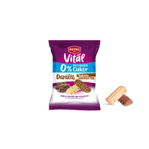 Biscuiti spritati cu vanilie si cacao (fara zahar) - 180g - Detki