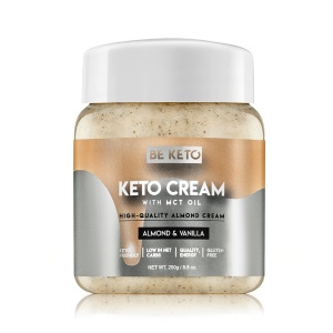 Crema tartinabila KETO Migdale si Vanilie + MCT (fara zahar) 250G - BE KETO