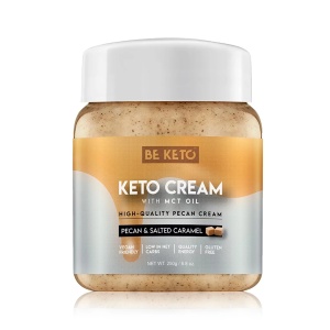 Crema tartinabila KETO nuci Pecan si Caramel Sarat + MCT (fara zahar) 250g - BE KETO