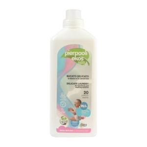 Detergent ecologic lichid, delicat, fara parfum, spalare manuala si automata, Pierpaoli Ekos Baby 1000ml