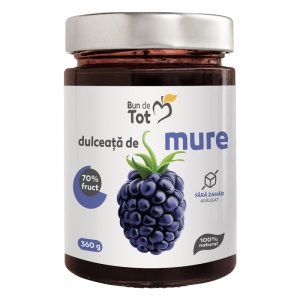 Dulceata de mure (fara zahar) "BUN DE TOT" 360g DACIA PLANT