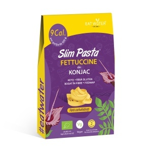 Fettuccine din faina de konjac 9kcal. BIO 270g (vegan, fara carbohidrati, fara gluten, keto) - Slim Pasta