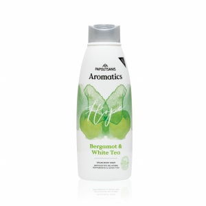 Gel de dus 100% vegan HOPE cu parfum de bergamota si ceai alb, cu prebiotice, vit. E si aloe 600ml - AROMATICS