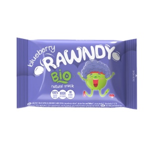 Gustare BIO cu Afine si Cacao (fara zahar, fara gluten, vegana) 26g - RAWNDY