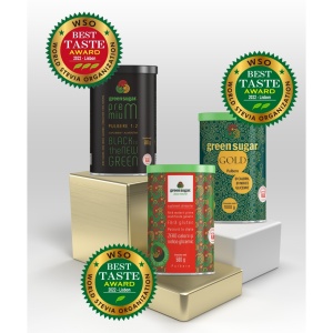 Indulcitor natural cu Stevia Pulbere (fara gluten) 500gr - Green Sugar - Img 3