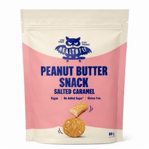 Mini gustari cu Unt de Arahide si Caramel Sarat (fara zahar, fara gluten, vegani) 80g - HealthyCo