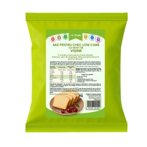 Mix pentru chec cu VISINE (lowcarb, fara zahar, fara gluten, keto) 80g - NoCarb