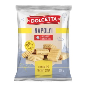 Napolitane cu lamaie (fara zahar) 180g - DOLCETTA