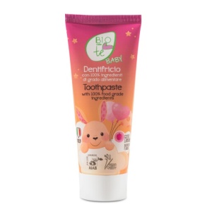 Pasta de dinti pentru copii, cu Musetel Bio si gust de zmeura, vegan, BIOCONTE BABY 75 ml Fara Selectie