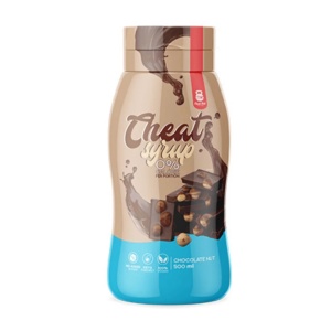 Sos pentru desert (topping) keto CIOCOLATA si ALUNE de PADURE (fara zahar, vegan) 500ml - Cheat Meal